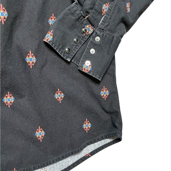 Vintage WRANGLER Snap Button Long Sleeve Shirt Size XL - Picture 5 of 6